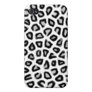 Black and White Leopard Print iPhone 4 Cover