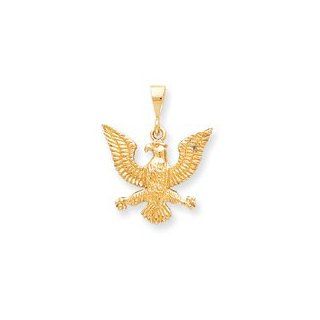 Gold and Watches 10k Solid Polished Spread Eagle Charm Jewelry