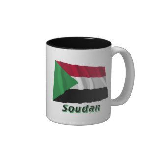 Drapeau Soudan avec le nom en français Coffee Mug