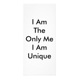 I Am The Only Me I Am Unique Rack Cards