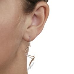 Tressa Goldfill and Sterling Silver Double Spiral Earrings Tressa Gold Overlay Earrings