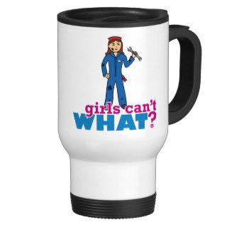 Girls Can't WHAT? ColorizeME Custom Design Coffee Mug