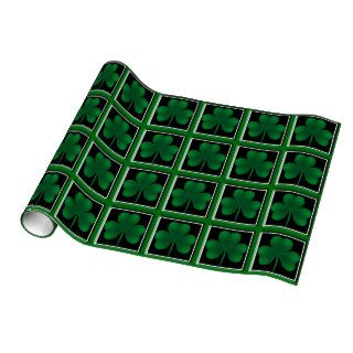 St Patrick's Day Shamrock Wrapping Paper