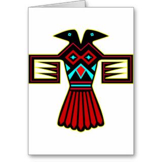 Native American Indian Bird Thunderbird Greeting Cards