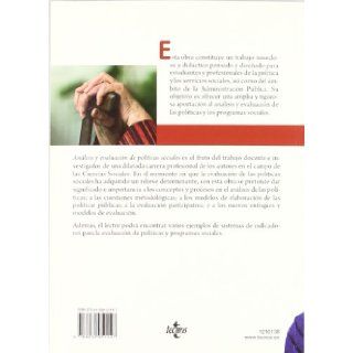Analisis y evaluacion de politicas sociales / Analysis and evaluation of social policies (Spanish Edition) Antonio Trinidad Requena, Margarita Perez Sanchez 9788430951147 Books