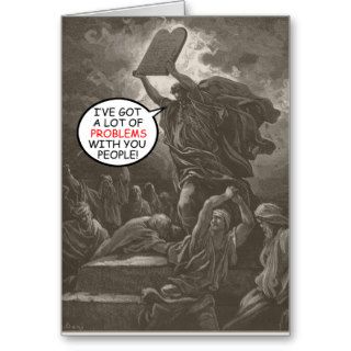 "Moses and the Ten Commandments" Festivus Card