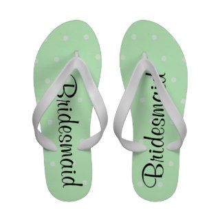 Mint Green Polka Dot Pattern. Wedding Sandals