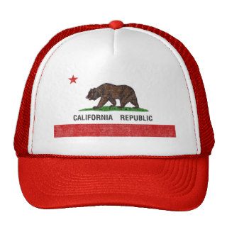 CALIFORNIA REPUBLIC FLAG TRUCKER HAT