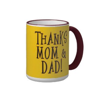 THANKS MOM and DAD Tshirt or Gift Product Mug