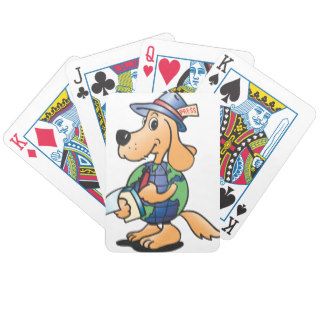 Earth Dog Reporter Bicycle Playing Cards