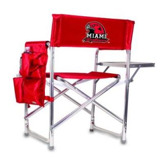 Picnic Time Miami (OH) University Red Sports Chair with Digital Logo 809 00 100 334