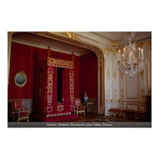 Interior, Chateau Chambord, Loire Valley, France Posters