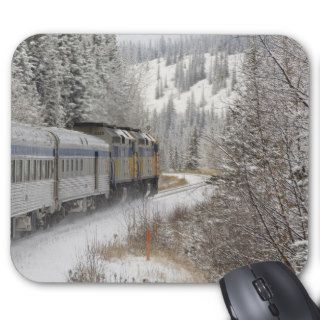 Canada, Alberta. VIA Rail Snow Train between Mouse Pads