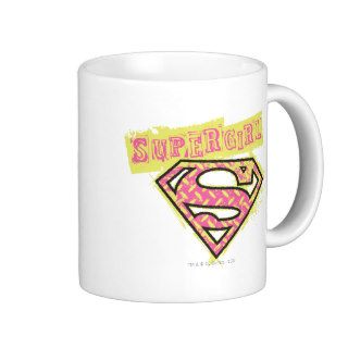 Supergirl Grunge Logo Pink Mug