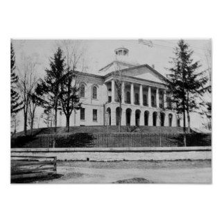 Maine State House in Augusta, 1908 Poster