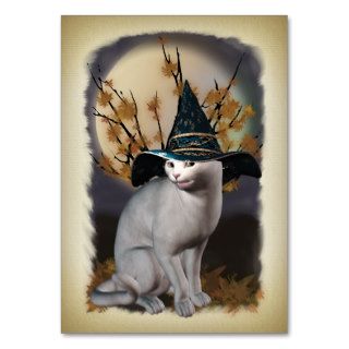 Witches Cat Miniature Postcard Profile Card Business Card