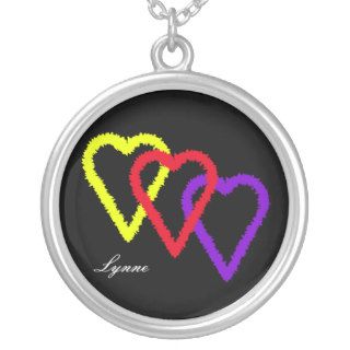 Three Hearts, Personalized Necklaces