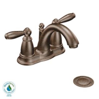 MOEN Brantford 4 in. 2 Handle Bathroom Faucet in Oil Rubbed Bronze 6610ORB