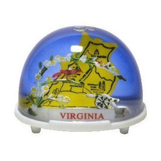Virginia Map Snow Globe  