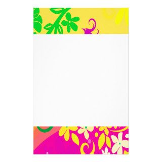 Exotic Bird In Tropical Colors Stationery Paper