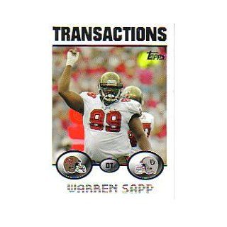 2004 Topps Collection #249 Warren Sapp Sports Collectibles