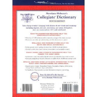 Merriam Webster's Collegiate Dictionary Merriam Webster 9780877797098 Books