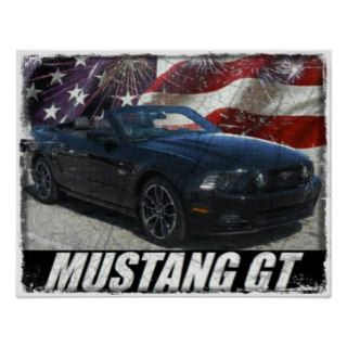 2014 Mustang GT Premium Convertible Poster