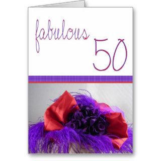 Fabulous 50th Birthday for her Greeting Cards