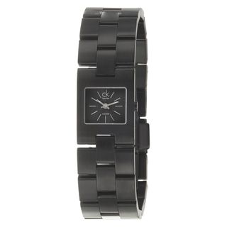 Calvin Klein Women's 'Kalalis' Black PVD Coated Stainless Steel Quartz Watch Calvin Klein Women's Calvin Klein Watches