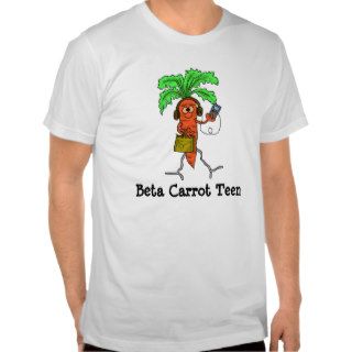 Beta Carrot Teen  (beta carotene) Funny T shirt