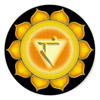 Manipura or Solar Plexus the 3rd Chakra Stickers