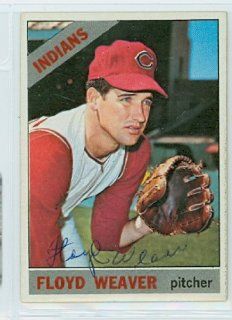 Floyd Weaver AUTO d.08 1966 Topps #231 Indians Sports Collectibles