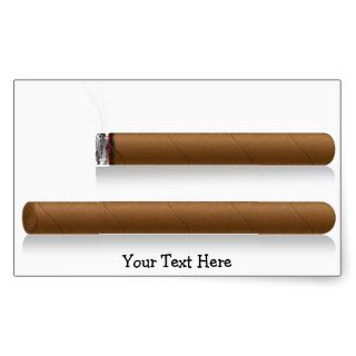 Cigars (personalized) rectangular sticker
