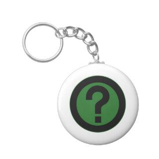 Question Mark Ask Query Symbol Punctuation Key Chain