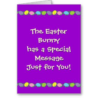 Special Easter Message Cards