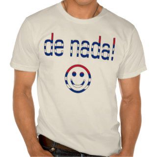 De Nada Cuba Flag Colors Tee Shirts