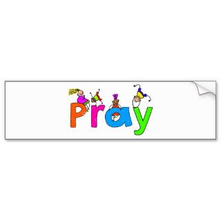 Pray Kids Bumper Stickers