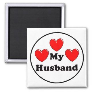 LOVE HEART MY HUSBAND MAGNET