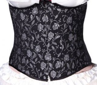 Timeless Women's Light Silver Floral on Tapestry Corset Clothing