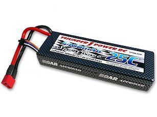 Thunder Power RC 7.4V 2S 5400mAh Sport Race LiPo Battery Pack for RC Cars Deans Toys & Games