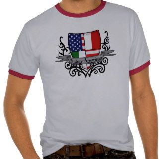 Italian American Shield Flag T shirt