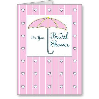 3979 Bridal Shower Umbrella Greeting Cards