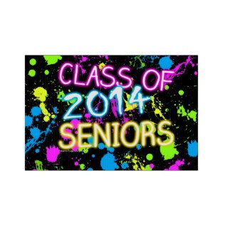 Neon Graffiti Class of 2014 Seniors Graduation Signs