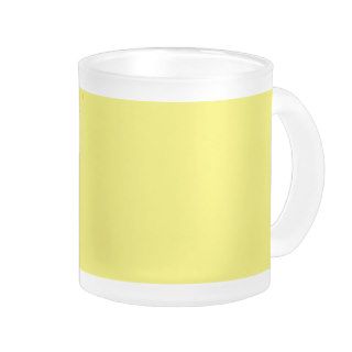 Medium Yellow Solid Background Color FFFF66 Mug