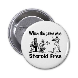 Steroid free Baseball Pins
