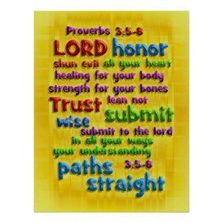 Proverbs 35 8 Yellow Foil Print