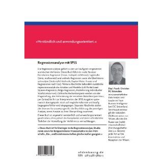 Regressionsanalyse mit SPSS (German Edition) Christian FG Schendera 9783486586923 Books