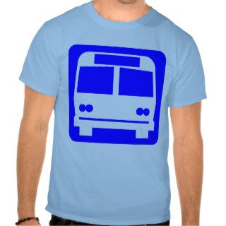 Bus symbol   Blue T shirts