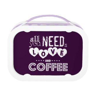 All You Need is Love and Coffee Yubo Lunchboxes