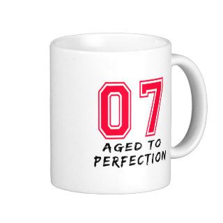 7 Aged To Perfection Birthday Design Mug